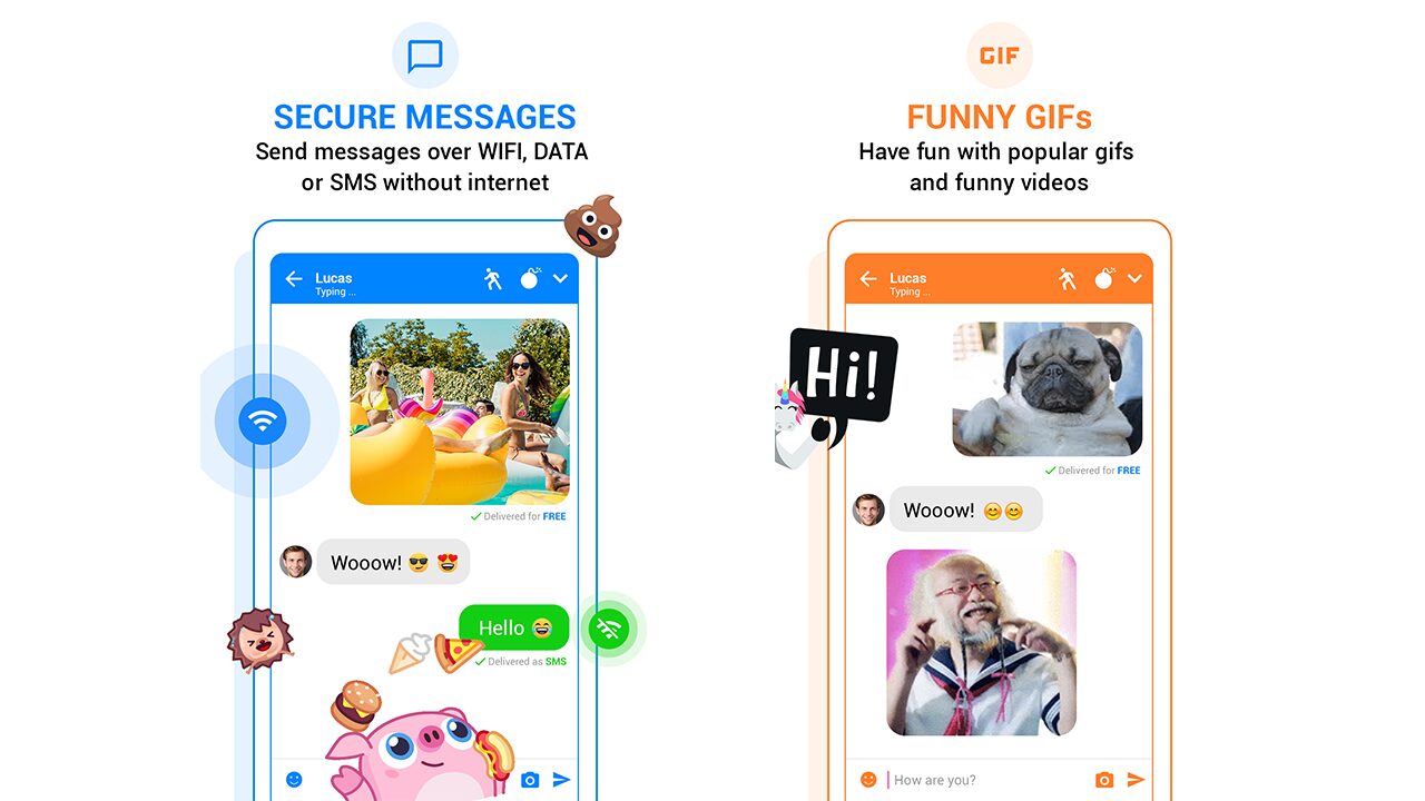 Messenger SMS, private text messaging app for sell