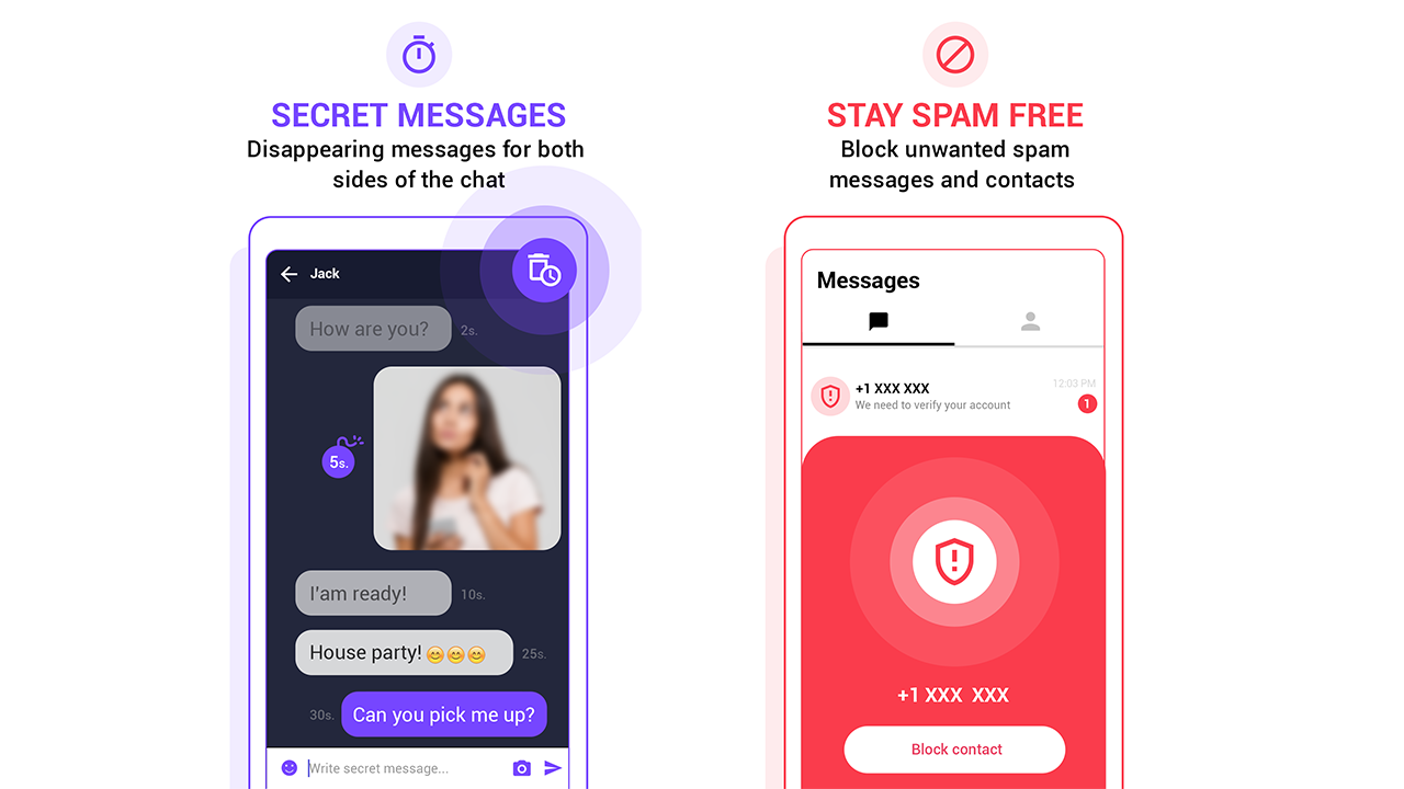 Messenger SMS, private text messaging app for sell