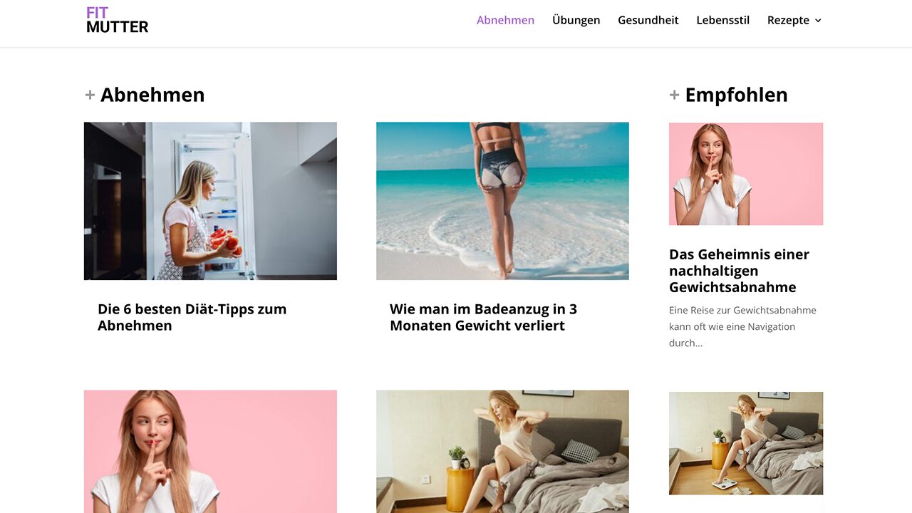 Fit mutter, online lifestyle magazine for sell